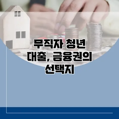 무직자 청년 대출, 금융권의 선택지