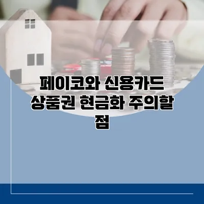 페이코와 신용카드 상품권 현금화 주의할 점