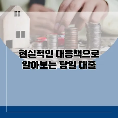 현실적인 대응책으로 알아보는 당일 대출